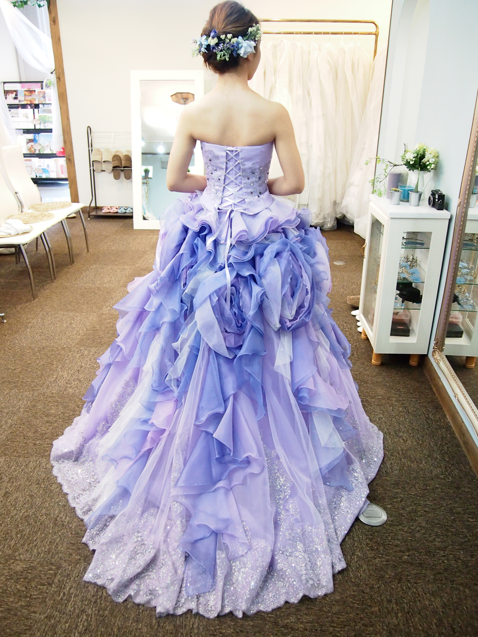 パープルのカラードレス♪ | MUREのブログ